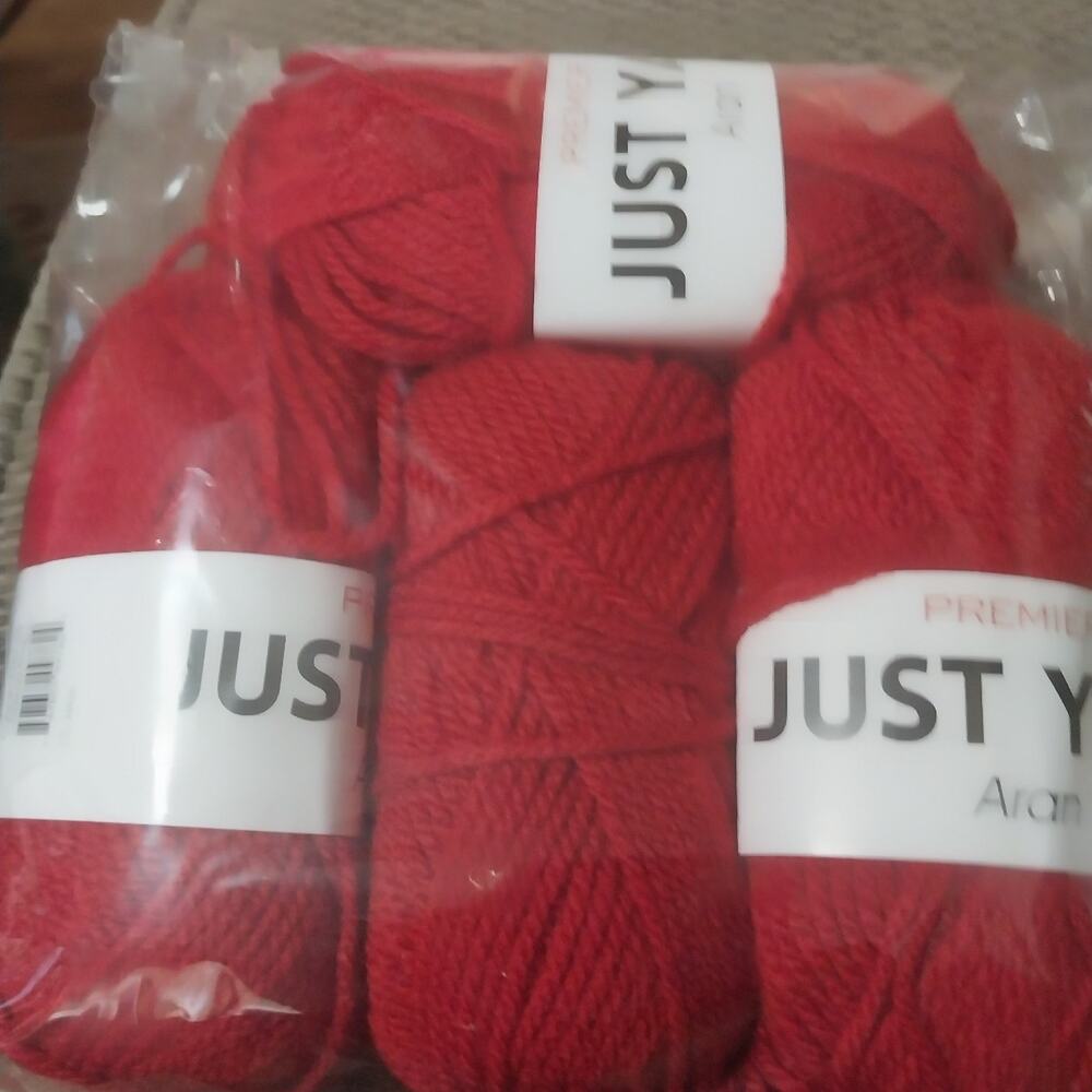 New Premier Just Yarn "Classic Red"